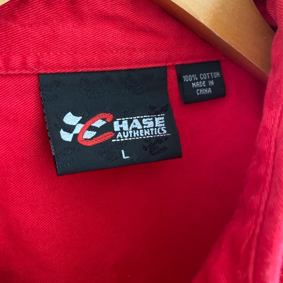 Vintage Bud Racing Button Up Chore Jacket Shirt Size L - Picture 3 of 4